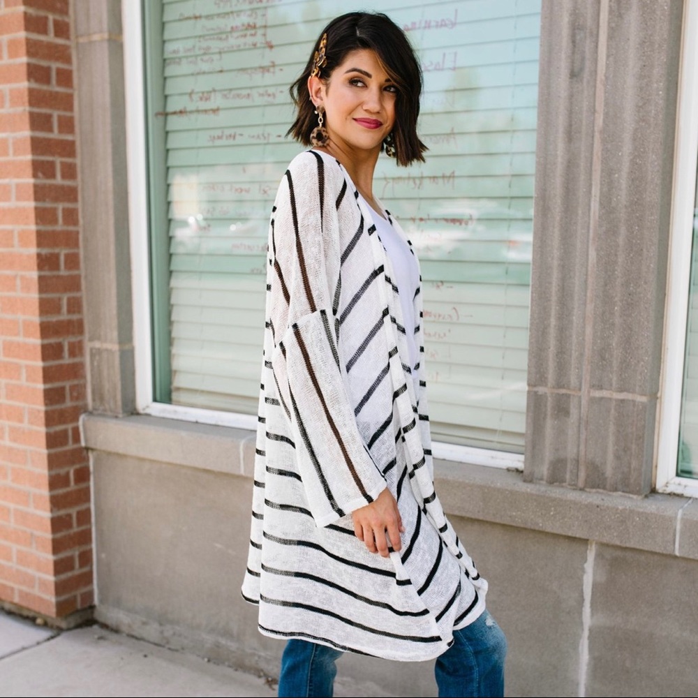 LAST ONE❗️Knit Perfect Striped Cardigan - Picture 2 of 6